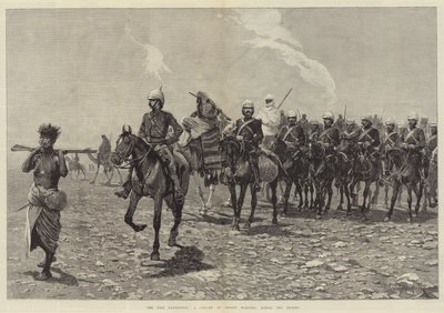 The Nile Expedition, a Column of Troops Starting Across the Desert by Richard Caton Woodville junior